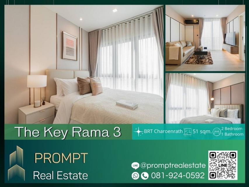 ST12366 - The Key Rama 3 - 51 sqm - BRT Charoenrath- Charoenkrung Pracharak Hospital