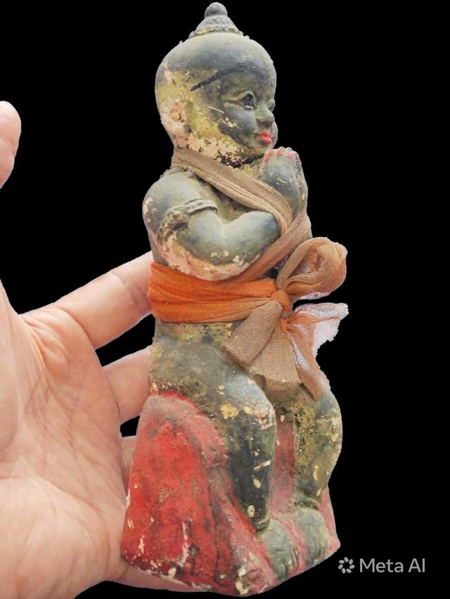 กุมารทอง ขนาด5นิ้ว เนื้อปูนเก่า รูปย่อยที่ 2