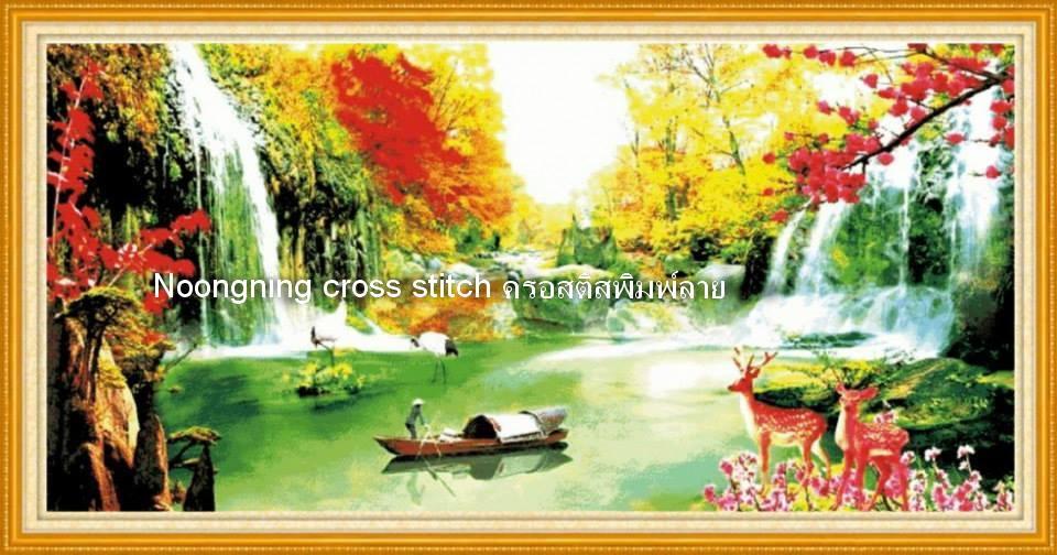 ร้าน Noongning Cross stitch ครอสติสพิมพ์ลาย จำหน่ายอุปกรณ์ครอสติส ภาพติดเพชร1574 4