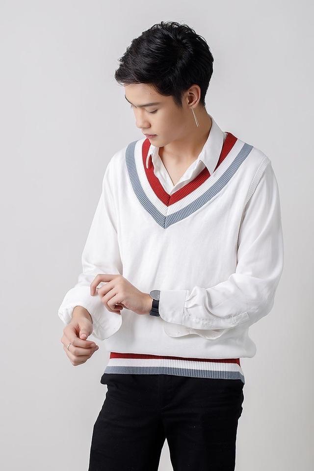 เสื้อกั๊กไหมพรม ถักทออย่างดี รูปที่ 5