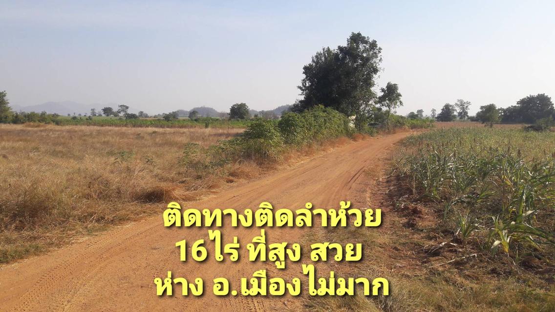 ที่ดินเขตเมืองนครสวรรค์ ด้านหน้าติดทางราดยางด้านหลังติดลำห้วย 16ไร่ ราคาถูก