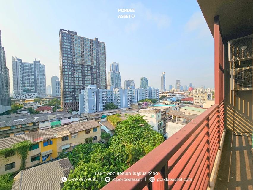 ขาย!! คอนโดเดอะซี้ด สาทร-ตากสิน ชั้น8 ห้องริม (ขนาด 33 ตร.ม.) ซ.กรุงธนบุรี 1 ถ.กรุงธนบุรี คลองสาน กทม. วิวรถไฟฟ้า ไม่มีตึกบัง ใกล้สถานีวงเวียนใหญ่ 11