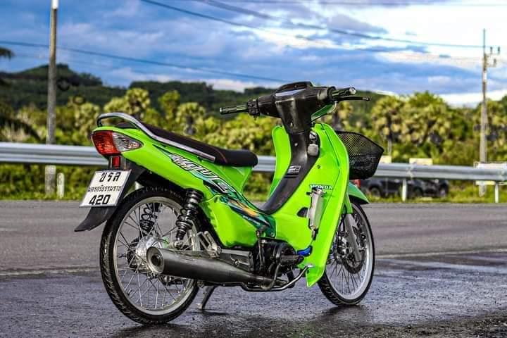 Honda wave 100สีเขียว 2