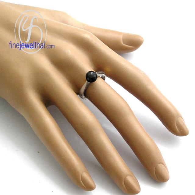 Finejewelthai แหวนนิลแท้ แหวนเงินแท้925 - R1015on รูปที่ 4