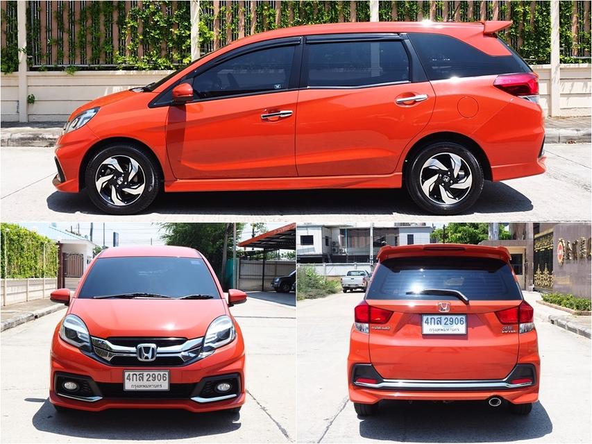 HONDA MOBILIO 1.5 RS ปี 2016 เกียร์AUTO สีพิเศษSUNSET ORANGE 4