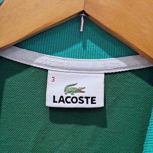 LACOSTE POLO SHIRT เสื้อโปโล Lacoste แท้ สีเขียว SIZE 3 สภาพดี ไม่มีตำหนิ 4