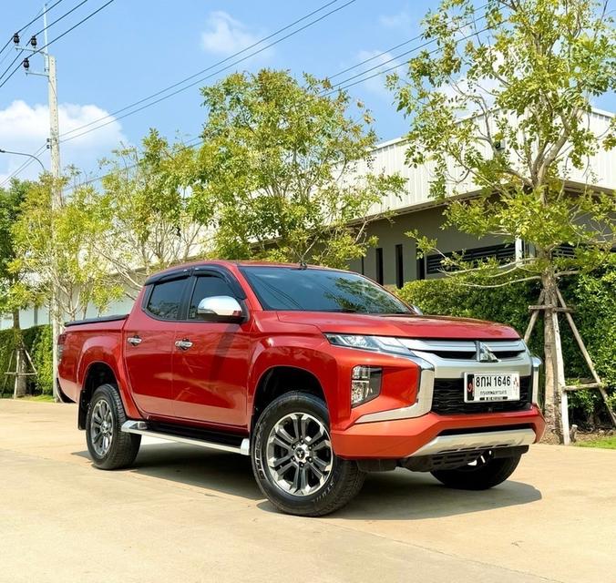 รหัสรถ CH1646 MITSUBISHI TRITON 2.4  GT Premium plus AT ปี2019 สีส้ม TOPสุด  1