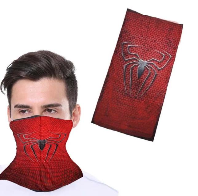 ผ้าบัฟฟ์ลายสไปเดอร์แมน SpiderMan ผ้ากันฝุ่น สุดเท่ห์ ผ้าคลุมหน้า เหมาะสำหรับขี่มอเตอร์ไซค์หรือขี่จักรยาน 12