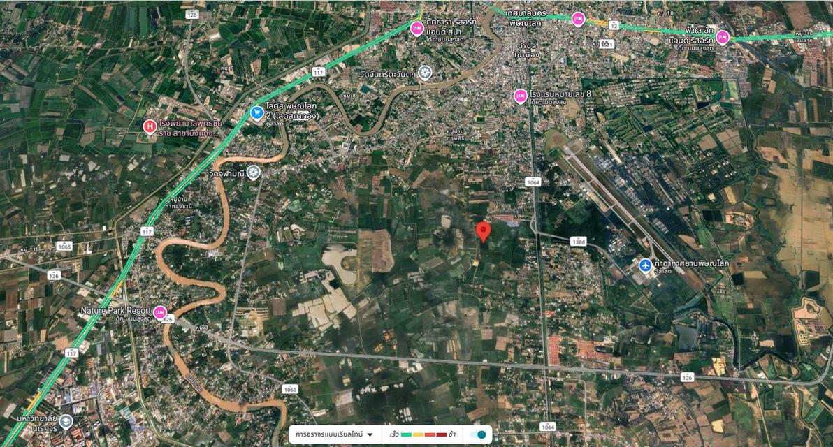 ขาย ที่ดินเปล่า เนื้อที่ 6 ไร่  อำเภอเมือง  จังหวัดพิษณุโลก 2