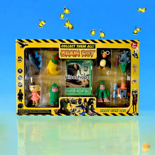 Tung Tung Tung Sahur โมเดลทุงทุง พร้อมผองเพื่อน 8 ตัว + การ์ด 8 ใบ COLLECT THEM ALL BRAIN ROT การ์ตูนฮิต พร้อมให้น้องๆได้สะสมกันค่ะ 6