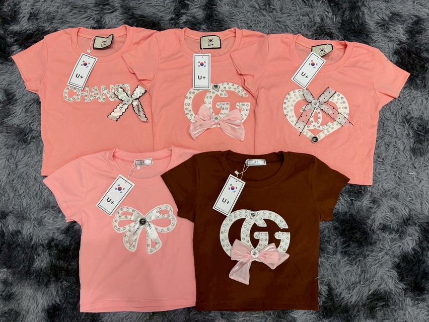 เสื้อยืดงานป้ายU+ เสื้อยืดงานป้ายU+ ปักอะไหล่งานฮิต ป้ายห้อยแพ็คถุงซิบ  2