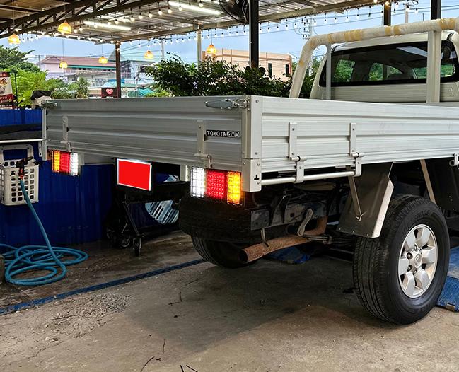 #ไฟท้าย 3 ตอน 60LED เฟรมเหล็กไม่แตกหัก พร้อมตระแกรงเหล็กกันหิน ใช้กับไฟ 12V และ 24V รุ่นพิเศษ รูปที่ 7