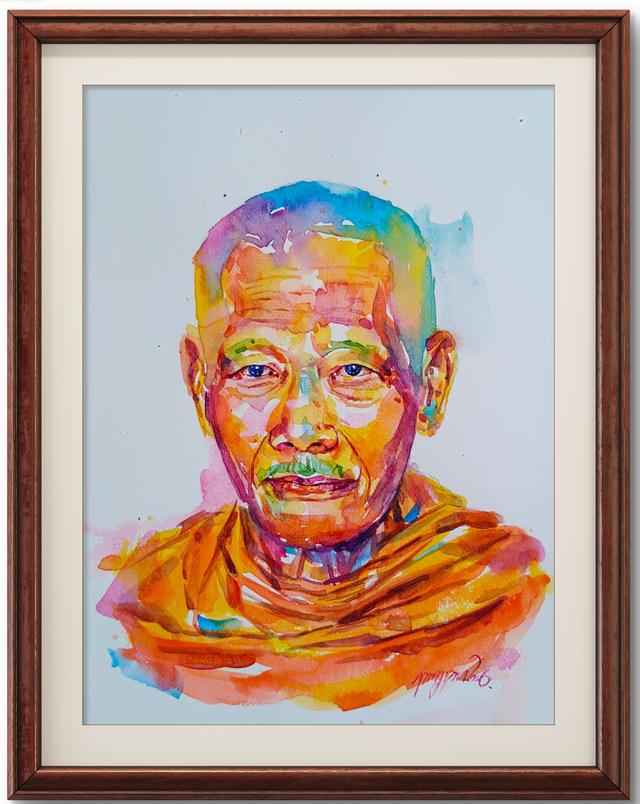 ภาพวาดพระเกจิ บุคคลสำคัญ บูชาและประดับตกแต่ง