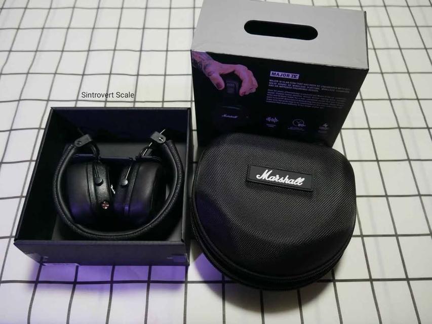 หูฟัง Marshall major iv Bluetooth 🎧 สีดำ มีกล่อง✨ของอยู่กรุงเทพนัดรับได้ หรือส่งแมสได้ สภาพนางฟ้า💯 รูปที่ 10