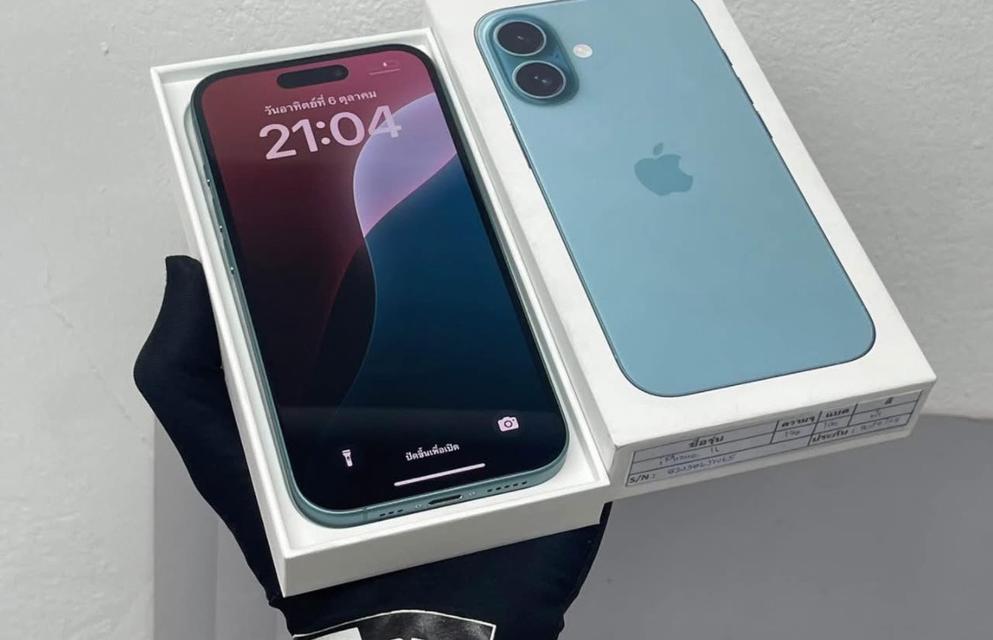 iPhone 16 สี Teal มือสองราคาถูก