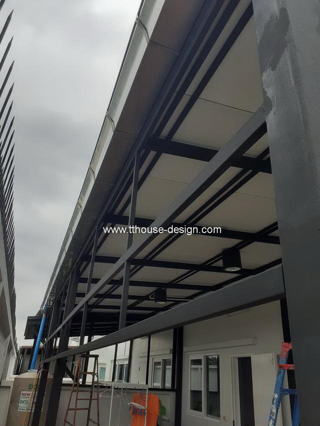 รับเหมาต่อเติม โครงหลังคา กันสาด ห้องครัว เทพื้น ปูกระเบื้อง Line dddesign23 20