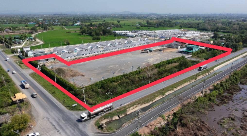 ขายที่ดินเสาไห้ สระบุรี แปลงมุมสี่แยก เหมาะทำออฟฟิศสำนักงาน . ใกล้หมู่บ้าน 3