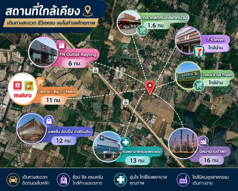 ขายบ้านเดี่ยว 2 ชั้น หลังมุม 64 ตร.ว. ใกล้ FN Outlet หมู่บ้านศักดิ์สายธารเพลส มาบข่า ระยอง 15