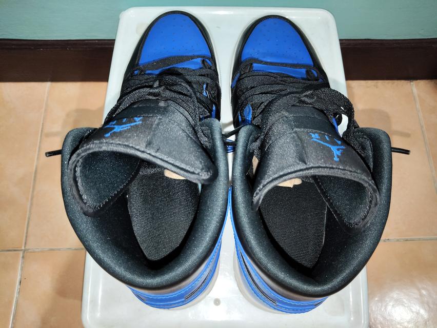 Air jordan 1 mid สีน้ำเงิน มือสอง รูปที่ 10