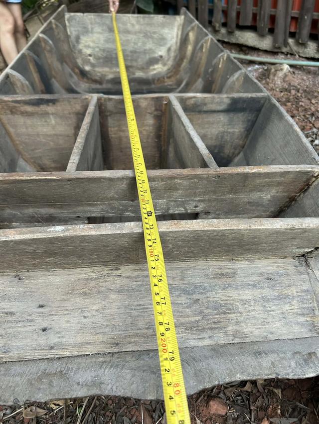 เรือไม้โบราณ เรือไม้เก่า ขนาดยาว2เมตร กว้าง80ซม ไม้สักทองทั้งลำ เรือไม้ใช้ทางการเกษตร รูปที่ 10