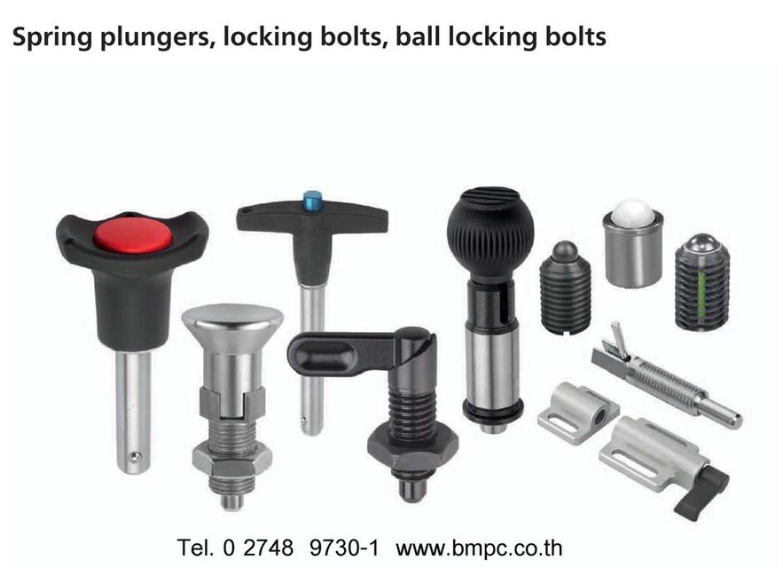 Linch pin, locking pin, สลักล๊อก, เดือยล๊อก, Index plunger, locking bolt, ball plunger, spring plunger รูปที่ 12