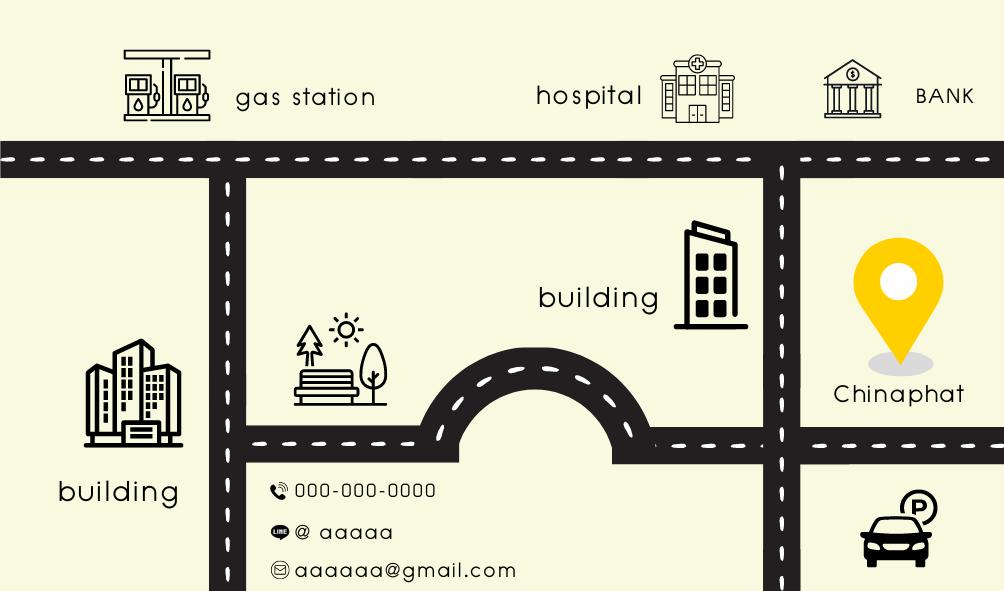 รับออกแบบแผนที่นามบัตร 2