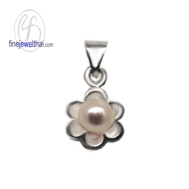 Finejewelthai จี้มุกแท้ มุกน้ำจืด เงินแท้925 - P1150pl00_w รูปที่ 1