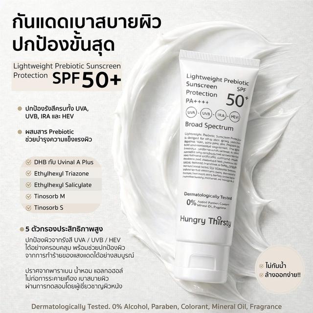 HUNGRY THIRSTY SKIN เจลล้างหน้า ลดสิว ป้องกันสิว สูตรอ่อนโยน ผิวแพ้ง่ายใช้ได้ รูปที่ 3