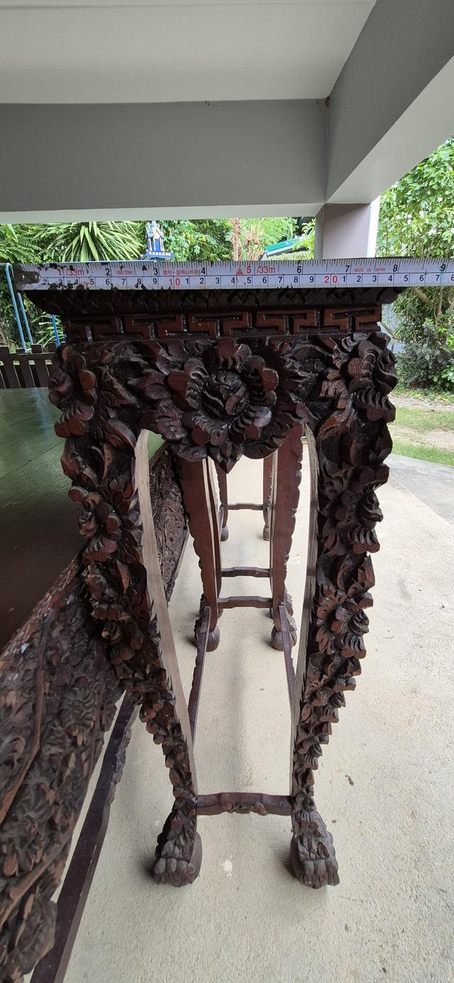 โต๊ะหมู่บูขา หมู่9 ไม้สักแกะสลัก 12