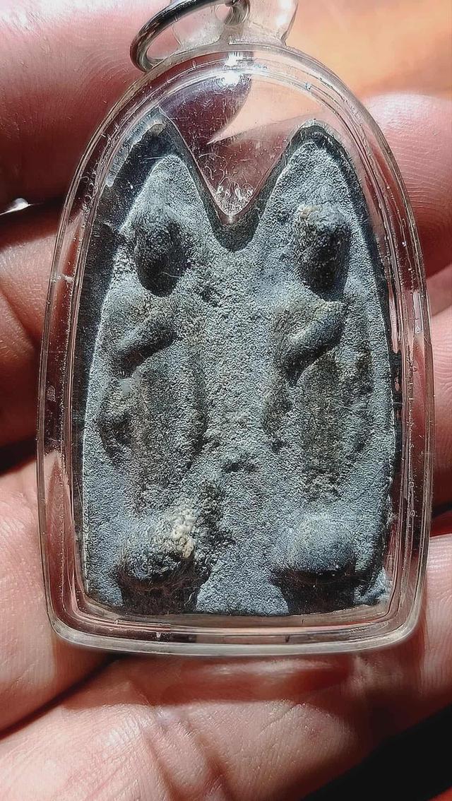 พระร่วงประทานพรคู่ เนื้อชินเขียว