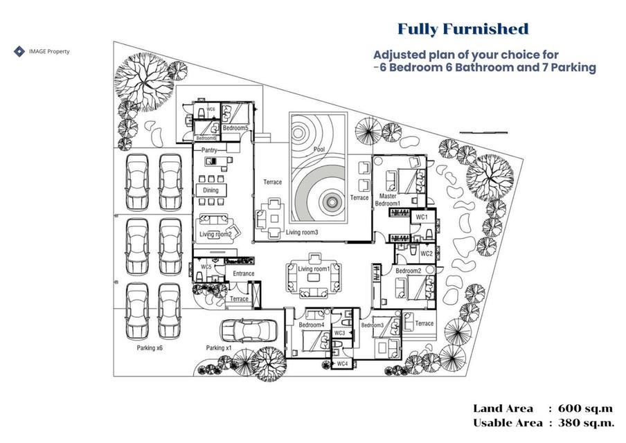 Luxury Pool Villa Pattaya 6ห้องนอน 6ห้องน้ำ 7ที่จอดรถ 2