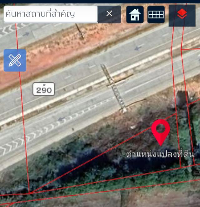 ขายด่วน ที่ดินสามเหลี่ยมทองคำติดถนนวงแหวนรอบนครราชสีมาสาย 290 1