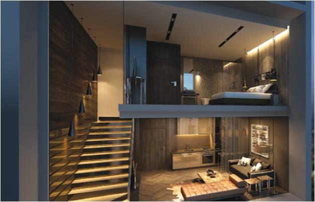 ขาย CONDO DUPLEX @ IDEO MOBI RAMA9 ติดรถไฟฟ้าMRTพระราม9-20เมตร Tourist-Night Market-Business Center 3
