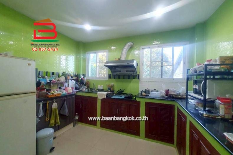 บ้านเดี่ยว บ้านสร้างเอง (ใกล้ตลาดสดหนองจอก) เนื้อที่ 199 ตรว. แขวงโคกแฝด เขตหนองจอก 10