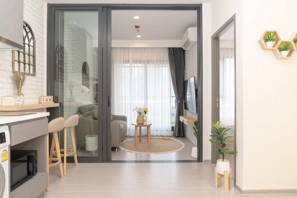 Condo Life Asoke Hype ใกล้ MRT พระราม 9 ขนาด 35 ตารางเมตร 1 ห้องนอน ชั้น10 ห้องใหม่ ตกแต่งครบ
