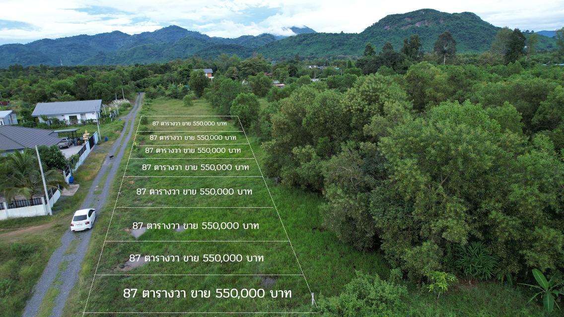 ขายที่ดิน 87 ตารางวา ต.พรหมณี ติดถนนสาธารณประโยชน์วิวเขาชัด ขายแปลงละ 550,000 2