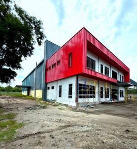 ขายและให้เช่าโรงงานสร้างใหม่ฉะเชิงเทรา ผังม่วงลาย บนเนื้อที่ดิน 4 ไร่ (สามารถขยายพื้นที่เพิ่มได้) พื้นที่ใช้สอยรวม 3100 1