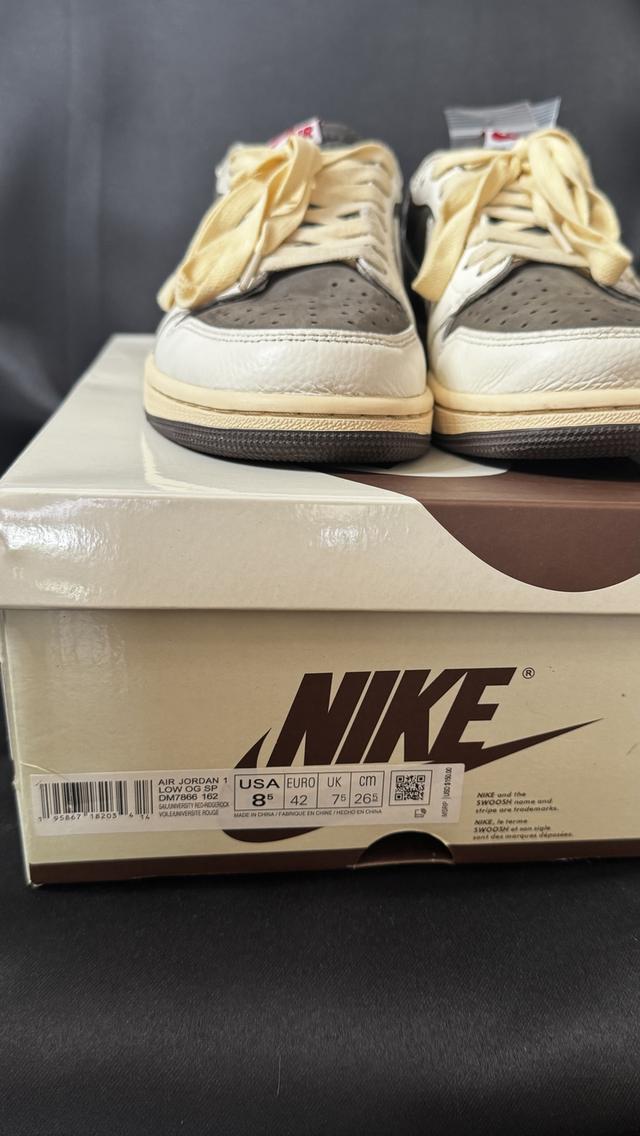 Nike Air Jordan 1 Low Travis Scott Reverse Mocha Brown White DM7866-162 รูปที่ 3
