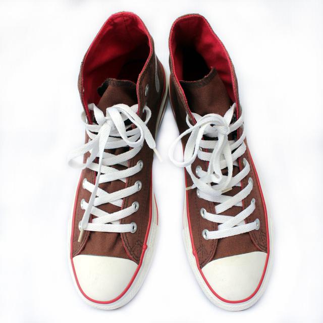 CONVERSE ผ้าใบหุ้มข้อมือสอง สีน้ำตาล สภาพเหมือนใหม่ จัดส่งฟรี!!! เก็บปลายทาง