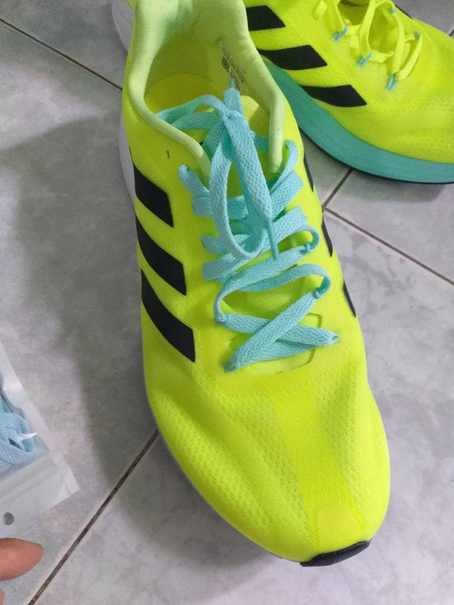 รองเท้าวิ่ง adidas แท้สีเขียวมือสองสภาพสวยใช้น้อยเบอร์ 44 3