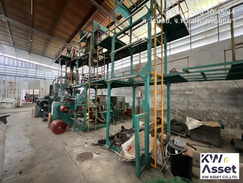 ขายโรงงานหลอมเม็ดพลาสติก เป่าถุงและตัดถุง 1,000 ตรม. มีใบอนุญาต รง. 4 พร้อมที่ดิน 2 ไร่ พิกัด อยุธยา- วังน้อย  ราคาลดเหลือ 23,000,000 บาท 11