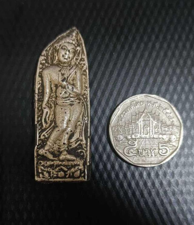 พระลีลา เนื้อว่านหน้ากากเงิน สวยมาก น่าบูชา รูปย่อยที่ 4