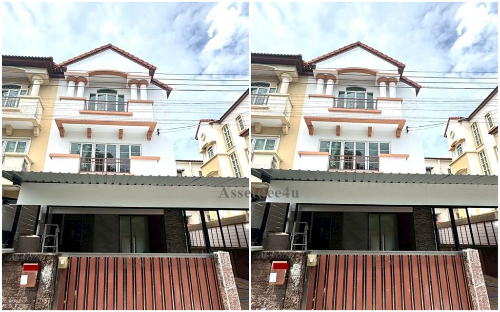 AT574 ให้เช่าทาวน์โฮม โฮมออฟฟิศ 3 ชั้นครึ่ง ทาวน์โฮม สรานนท์ ปากเกร็ด ที่จอดรถ 5 คัน ใกล้เซ็นทรัล แจ้งวัฒนะ 1