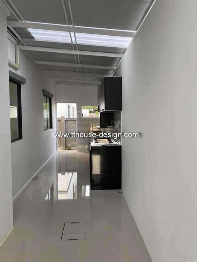 รับเหมา ต่อเติม โครงหลังคากันสาด ต่อเติมห้องครัว เทพื้นปูกระเบื้อง Line dddesign23 รูปที่ 14