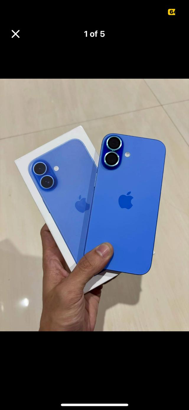 iPhone 16 สีฟ้าอัลตร้ามารีน