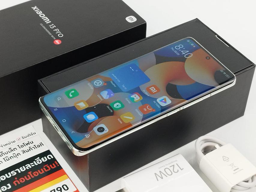 ขาย/แลก Xiaomi 13 Pro 12/256 Green Snapdragon8 Gen2 สวยมาก ครบกล่อง เพียง 27,900 บาท 3
