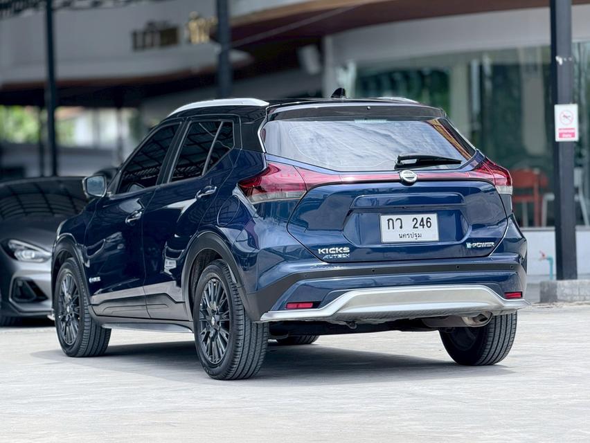 ปี 2023 NISSAN KICKS, 1.2 AUTECH โฉม ปี20-ปัจจุบัน สีน้ำเงิน รับประกันระบบไฟฟ้า e-POWER นาน 5 ปี