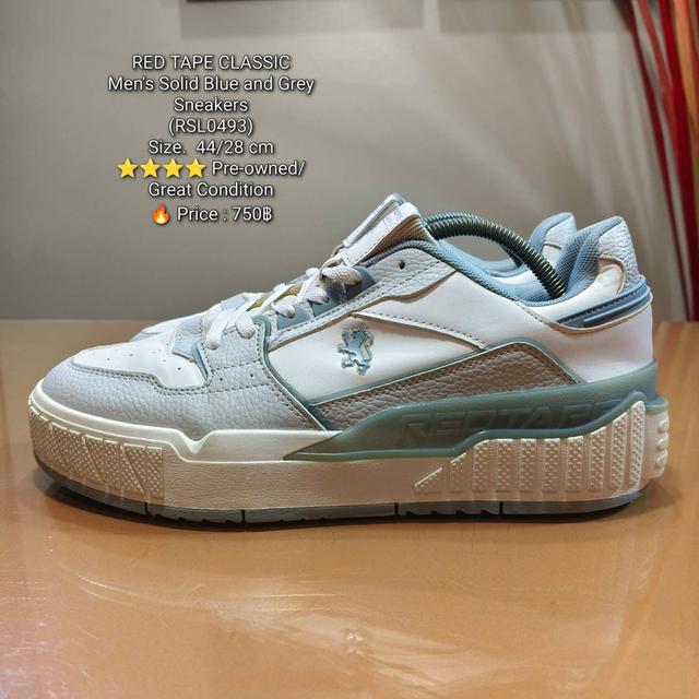 RED TAPE CLASSICMen's Solid Blue and Grey SneakersSize.  44/28 cm🔥 Price : 750฿