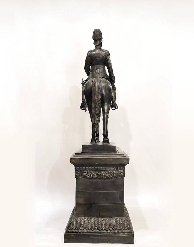 603.พระบรมรูปหล่อในหลวงรัชกาลที่ 5 พระบาทสมเด็จพระปรมินทรมหาจุฬาลงกรณ์ พระจุลจอมเกล้าเจ้าอยู่หัวทรงม้า(พระบรมรูปทรงม้า) หน้าตัก 9 นิ้ว 5