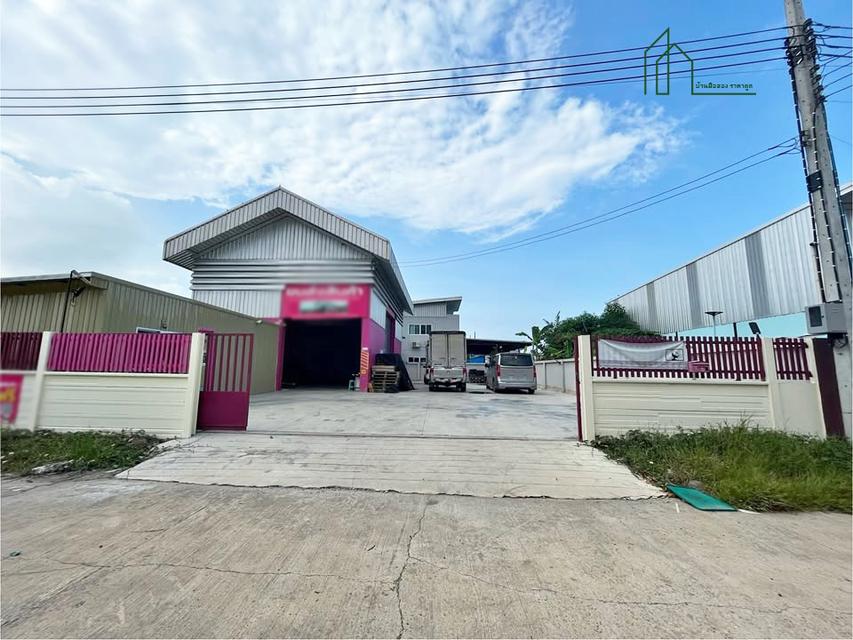 ขายโกดัง พร้อมออฟฟิศ และที่ดินถมแล้ว ขนาดที่ดินทั้ง 2 แปลงรวม 251 ตรว. คลองขวาง นนทบุรี 1